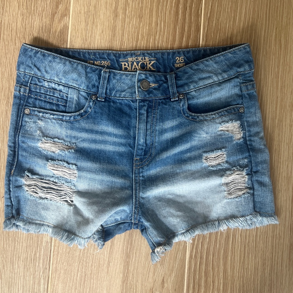 Buckle Black Shorts
